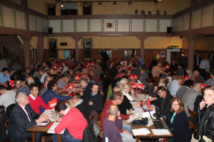 Der Saal im Gasthaus "Zum schwarzen Bären" war mit Delegierten und Gästen gut gefüllt.